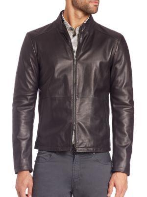 Armani Collezioni Leather Biker Jacket