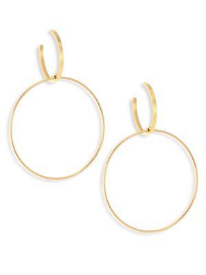 Lana Jewelry Bond 14k Yellow Gold Double-drop Hoop Earrings
