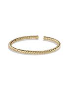 David Yurman Petite Precious Cable Bracelet In Gold