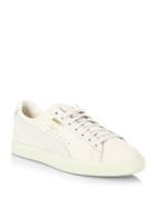 Puma Clyde Natural Leather Sneakers