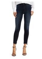 Mother Stunner High-rise Frayed Skinny Jeans