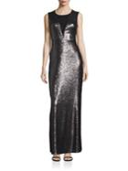 Laundry By Shelli Segal Open-back Sequin Gown