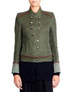 Ann Demeulemeester Collarless Military Jacket