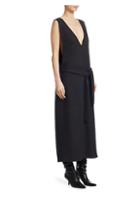 The Row Plunging Wool Dress