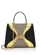 Gucci Osiride Gg Supreme & Leather Top Handle Bag