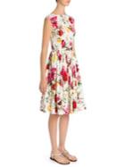 Dolce & Gabbana Floral-print Cap-sleeve Dress