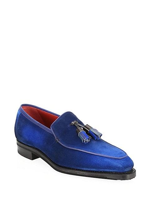 Corthay Tassel Suede Loafers