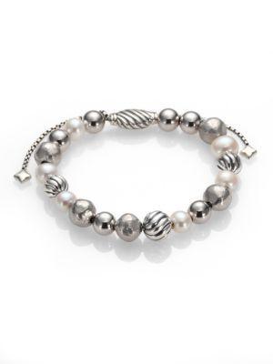 David Yurman Dy Elements Bracelet With Pearls