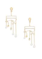 Aurelie Bidermann Sirocco Baroque Pearl & 18k Gold Dipped Drop Earrings