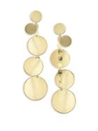 Lana Jewelry 15 Year Anniversay 14k Gold Disc Earrings