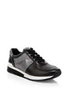 Michael Michael Kors Allie Leather Trainer Sneakers