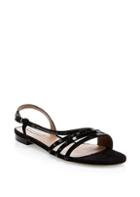 Tabitha Simmons Betty Sequin & Suede Flat Sandals