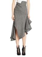 Monse Wool Herringbone Skirt