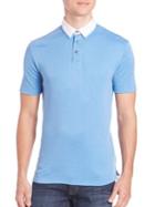 Saks Fifth Avenue Collection Solid Poplin Polo