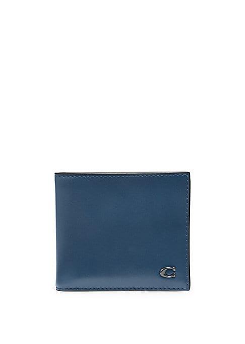 Coach Signature Hardware Leather Billfold Wallet