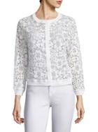 Saks Fifth Avenue Collection Floral Lace Cardigan