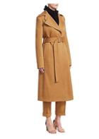 Victoria Beckham Fitted Wool Trench Coat