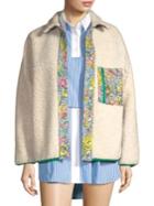 Sandy Liang Bayside Fleece Floral Jacket