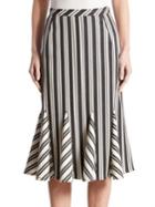Altuzarra Crocus Striped Godet Skirt