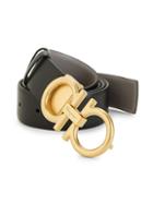 Salvatore Ferragamo Logo Leather Reversible Belt