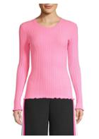 Milly Ribbed Pullover Sweater