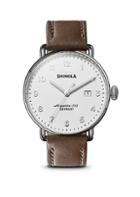 Shinola The Canfield Stainlesss Steel & Leather-strap Watch