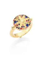 Temple St. Clair Sorcerer Diamond, Multicolor Sapphire & 18k Yellow Gold Ring