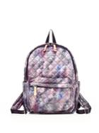 Mz Wallace Small Metro Pixel-print Quilted Nylon Backpack