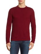 Armani Collezioni Slim-fit Bordeaux Wool Sweater
