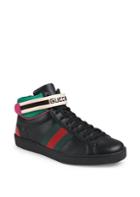 Gucci New Ace Leather Hi-top Sneakers