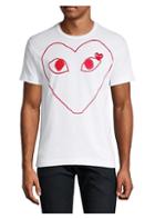 Comme Des Garcons Play Heart Outline Tee