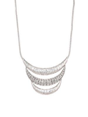 John Hardy Classic Chain Hammered Silver Necklace