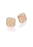 Ginette Ny 18k Rose Gold Purity Stud Earrings