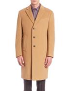 Armani Collezioni Long-sleeve Wool-cashmere Coat