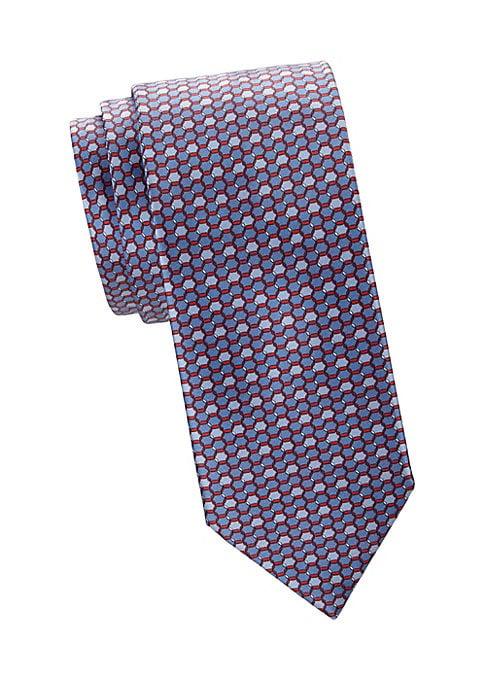 Brioni Hexagon Silk Tie