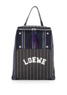 Loewe Goya Striped Varsity Backpack