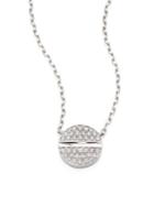 Marli Verge 18k White Gold & Diamond Necklace