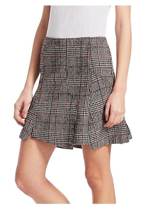 Mcq Alexander Mcqueen Glen Plaid Mini Skirt