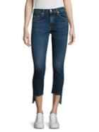 Rag & Bone/jean Step Hem Capri Skinny Jeans/hampton