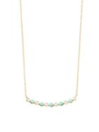 Sydney Evan Turquoise & Diamond Bar Necklace