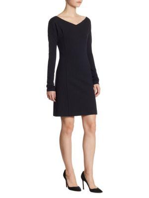 Theory Long Sleeves Bodycon Dress