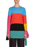 Loewe Asymmetric Rainbow Wool Top
