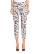Peserico Floral-print Ankle Pants