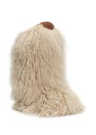 Saint Laurent Furry Shearling Snow Boot