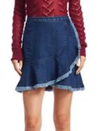 Tanya Taylor Tamy Denim Mini Skirt
