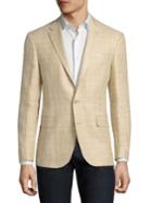 Polo Ralph Lauren Plaid Silk & Linen Blend Jacket