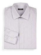 Saks Fifth Avenue Collection Striped Cotton Dress Shirt