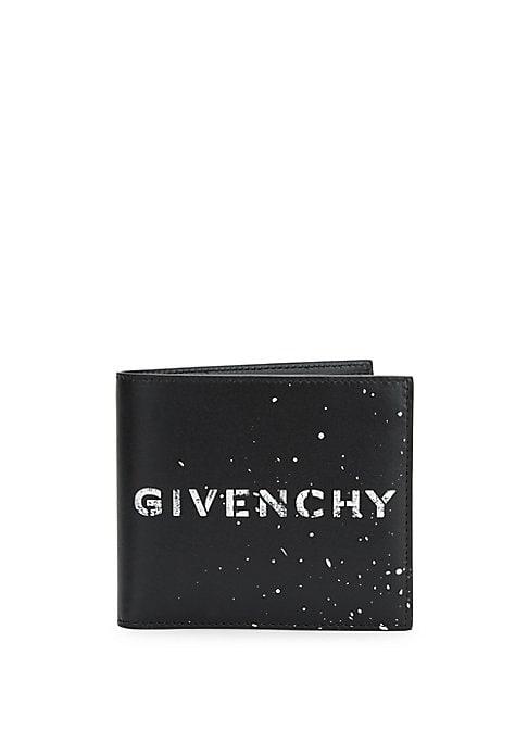 Givenchy Graffiti Logo Leather Billfold Wallet