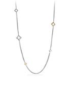 David Yurman Quatrefoil Chain Necklace With Gold