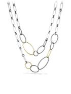 David Yurman Mobile Link Necklace With Gold